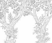 Coloriage L'amiti&eacute; des arbres