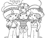 Coloriage L'amiti&eacute; pour filles
