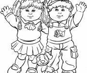 Coloriage Les amis te saluent