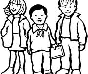 Coloriage et dessins gratuit Les camarades de classe à imprimer