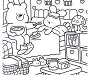 Coloriage mon ami est malade