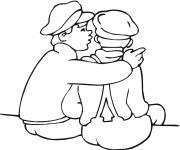 Coloriage et dessins gratuit Partager nos secrets avec nos amis à imprimer