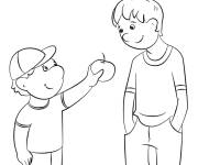 Coloriage Un ami gentil