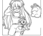 Coloriage Manga Among Us 