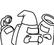 Coloriage Monstre Among Us avec un &oelig;il