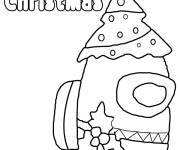Coloriage Parmi Nous Joyeux No&euml;l