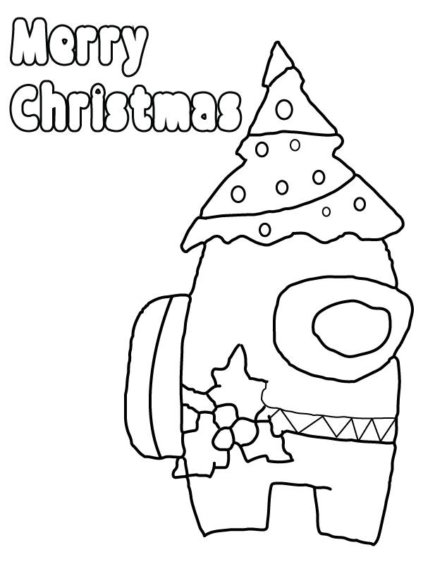 Coloriage et dessins gratuits Parmi Nous Joyeux Noël à imprimer