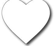 Coloriage C&oelig;ur d'amour stylis&eacute; en vecteur
