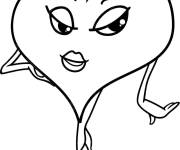 Coloriage Coeur Amour sexy