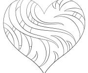 Coloriage Coeur d'amour orginal