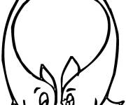 Coloriage Deux poissons avec c&oelig;ur d'amour