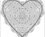 Coloriage Amour Coeur