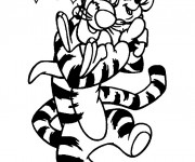 Coloriage Tigre en Amour