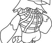 Coloriage Amelia aigle d'Animal Crossing