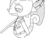 Coloriage Animal Crossing linéaire