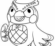 Coloriage Blathers d'Animal Crossing