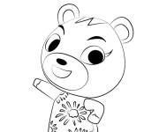Coloriage Cheri Animal Crossing