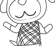 Coloriage et dessins gratuit Chien Animal Crossing à imprimer