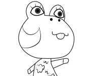 Coloriage Diva du jeu Animal Crossing