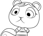 Coloriage &Eacute;cureuil Hazel Animal Crossing