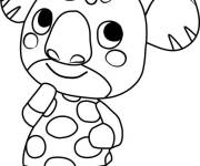 Coloriage Koala Animal Crossing
