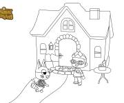 Coloriage La maison du joueur Animal Crossing