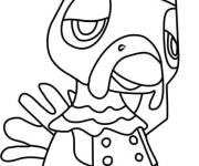 Coloriage Le coq cuisinier Animal Crossing