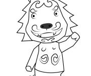 Coloriage Le lion d'Animal Crossing
