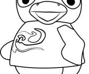 Coloriage Le sage Manchot