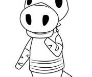 Coloriage Papi d'Animal Crossing