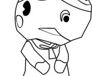 Coloriage Rhinoc&eacute;ros Animal Crossing
