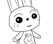 Coloriage Ruby le lapin