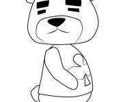 Coloriage Teddy Animal Crossing