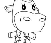 Coloriage Vache mignonne Animal Crossing