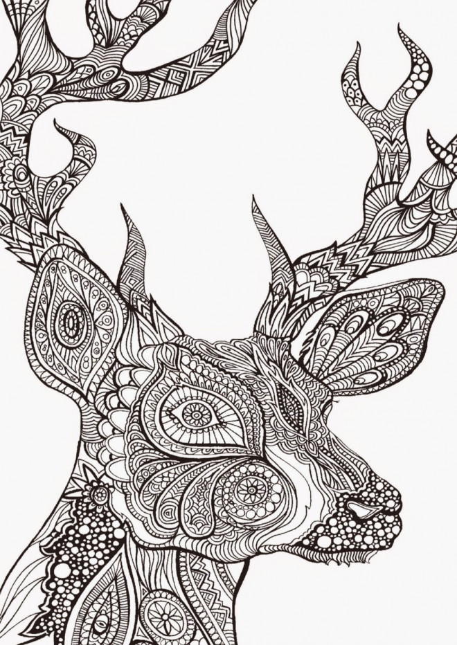 Coloriage AntiStress Zen Animal dessin gratuit à imprimer
