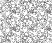 Coloriage et dessins gratuit Anti-Stress Fleurs magnifques à imprimer