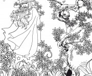 Coloriage Paysage Homme sage Anti-Stress