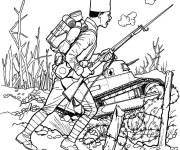 Coloriage Arm&eacute;e ancienne