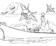 Coloriage Arm&eacute;e de mer et la guerre maritime