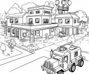 Coloriage Base militaire