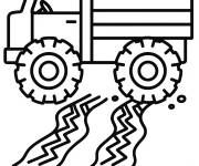 Coloriage Camion militaire