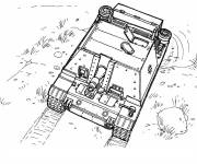 Coloriage Char de l&rsquo;arm&eacute;e allemande