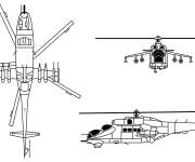 Coloriage Design de H&eacute;licopt&egrave;re de l'arm&eacute;e