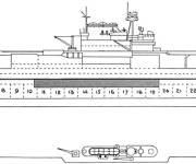 Coloriage Design de Porte-avion de l'arm&eacute;e