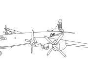 Coloriage Enola gay de l'arm&eacute;e