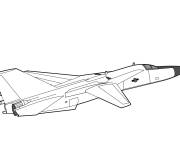 Coloriage et dessins gratuit F-111 Aardvark de l'arm&eacute;e de l'air à imprimer