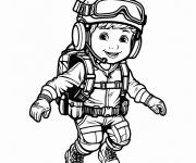 Coloriage Forces sp&eacute;ciales militaires pour enfants