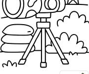 Coloriage Fusil militaire de l'arm&eacute;e