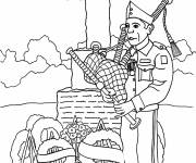 Coloriage Honorons les anciens combattants de l'arm&eacute;e