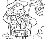Coloriage Journ&eacute;e des anciens combattants c&eacute;l&eacute;br&eacute;e par l'arm&eacute;e